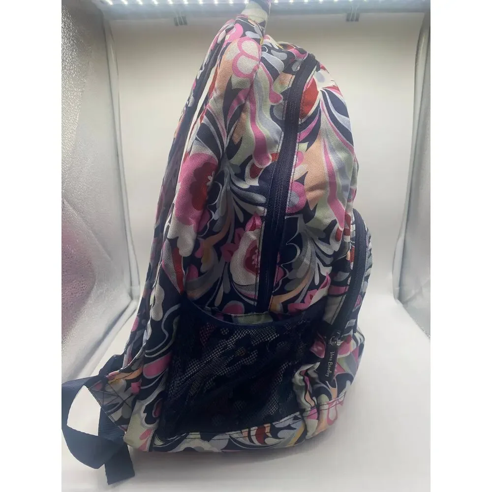 Vera Bradley Mod Paisley Pink Blue Lighten Up Essential Backpack School Travel